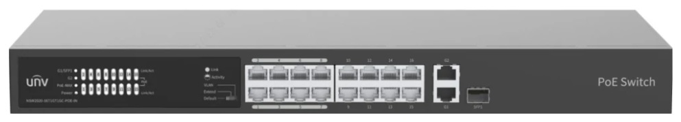 Коммутатор Uniview  NSW2020-16T1GT1GC-POE-IN 