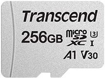 Карта памяти TRANSCEND  TS256GUSD300S-A,  MicroSDXC,  Class 10 