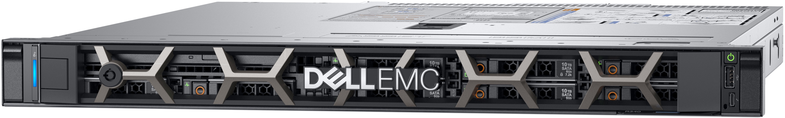 Сервер Dell PowerEdge R340, Xeon E-2124 (3.3GHz, 4C), No RAM, No HDD (up to 8x2.5"), PERC H330+, DVD+/-RW, Integrated DP 1Gb LOM, Riser 1FH+1LP, iDRAC