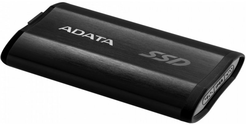 Твердотельный накопитель ADATA 512GB SE800 External SSD USB 3.2 Gen2 Type-C, R1000/W1000, IP68 waterproof/shockproof, Black, ASE800-512GU32G2-CBK