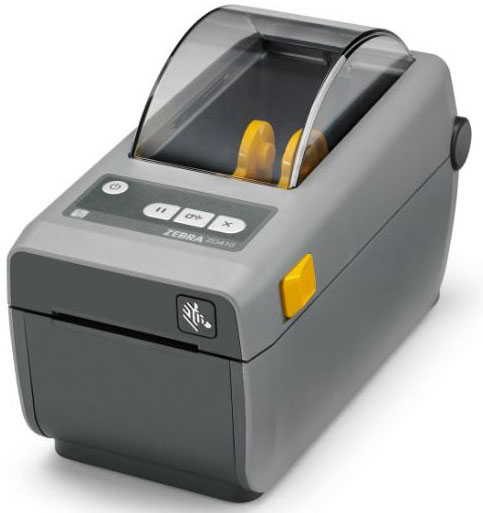 Принтер этикеток Zebra ZD410, разрешение: 203 dpi; скорость печати: 152 мм/сек; ширина печати: 56 мм; интерфейсы: USB, USB Host