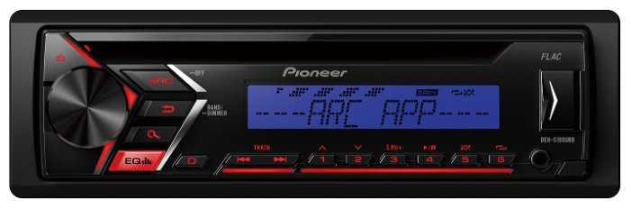 Автомагнитола CD Pioneer DEH-S100UBB 1DIN 4x50Вт