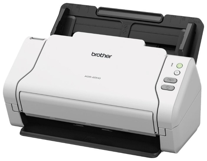 Документ-сканер Brother ADS-2200, A4, 35 стр/мин, 256Мб, цветной, дуплекс, DADF50, USB, Presto!® BizCard OCR