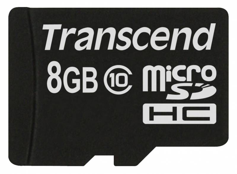 Карта памяти Transcend 8GB microSDHC Card Class 10 (SD 2.0) no adapter, TS8GUSDC10