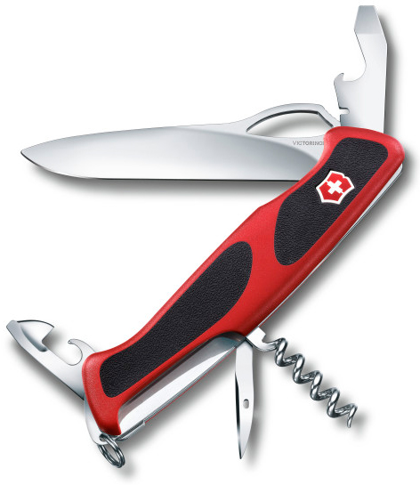 Нож перочинный Victorinox RangerGrip 61 0.9553.MC 130мм 11 функций красно-чёрный