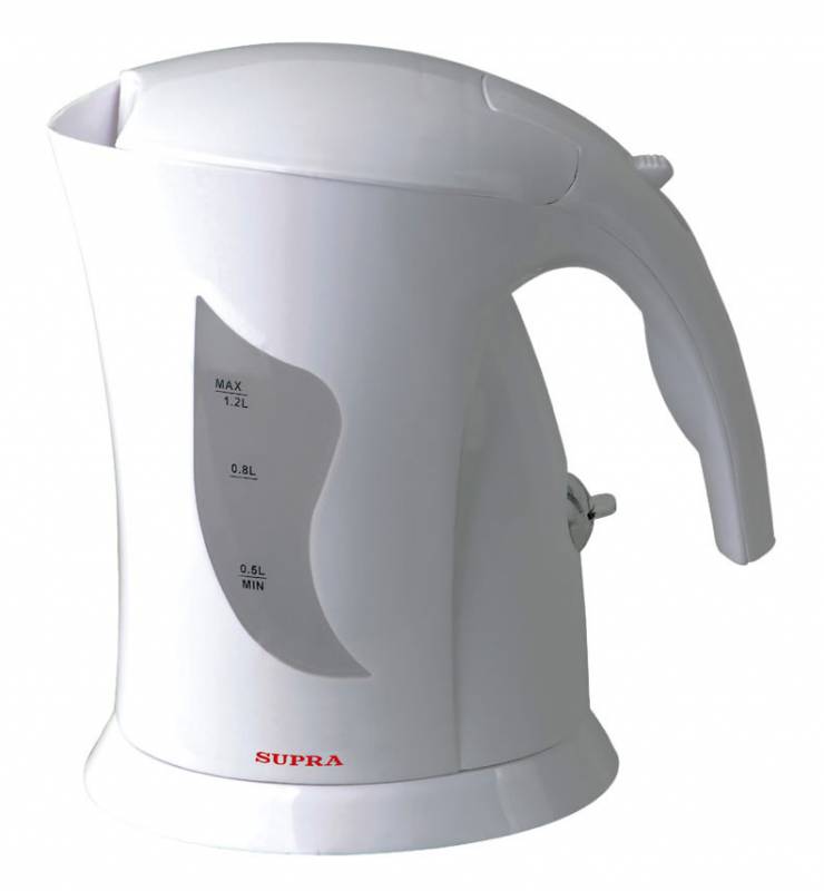 Чайник электрический Supra KES-1201 1.2л. 900Вт белый (корпус: пластик)