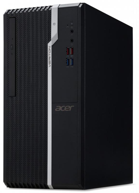 Компьютер ACER Veriton S2680G Pen G6405, 8GB DDR4 2666, 256GB SSD M.2, Intel UHD 610, DVD-RW, USB KB&Mouse, NoOS, 1Y CI