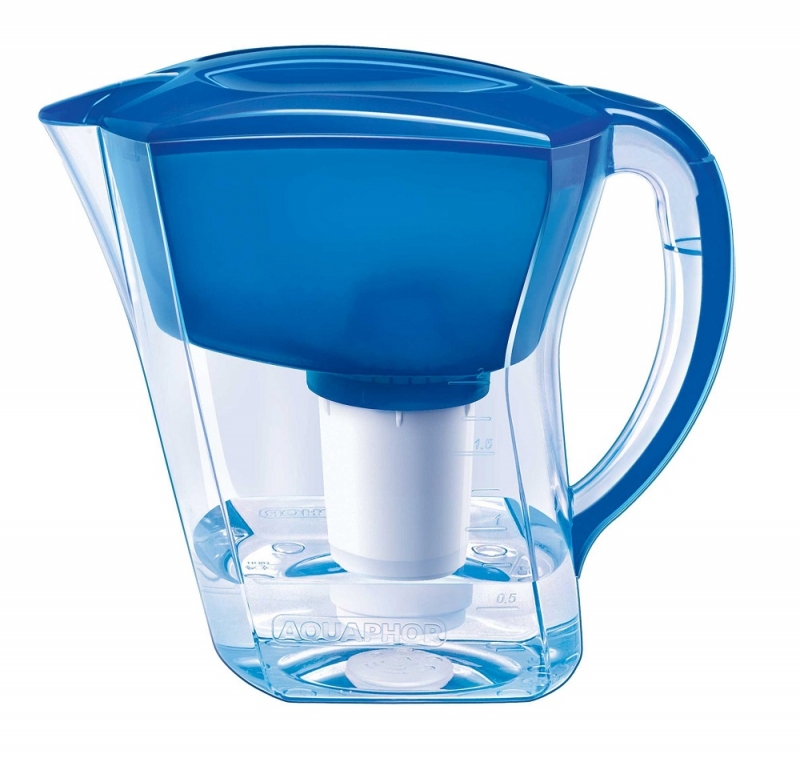 Фильтр для воды Аквафор Премиум синий с электронным счетчиком