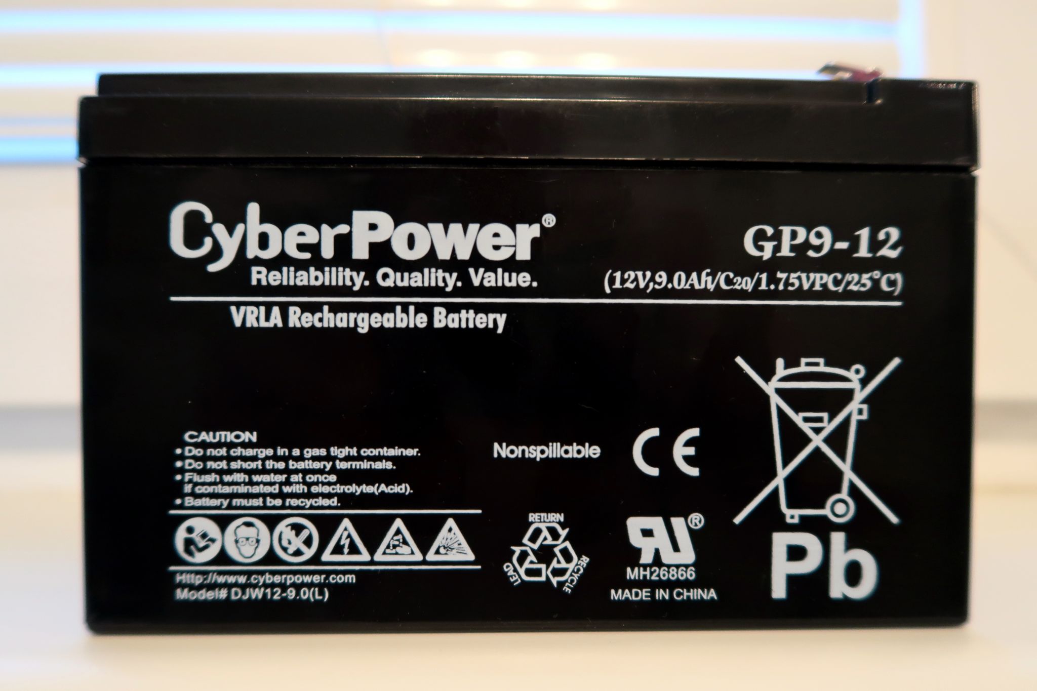 Аккумуляторная батарея CyberPower GP9-12 Аккумулятор 12V9Ah, клемма F2