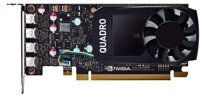 Видеокарта VGA PNY NVIDIA Quadro P620, 2GB GDDR5/128 BIT, PCI Express 3.0 16x, mDP, VCQP620V2BLK-1