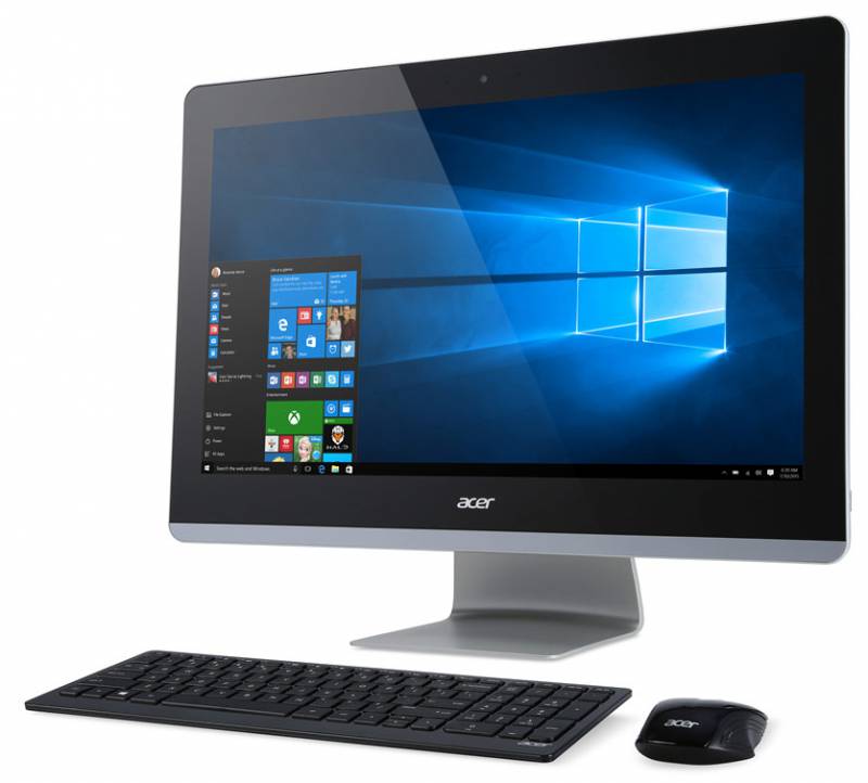 Моноблок Acer Aspire Z3-715 23.8" Full HD i5 6400T (1.6)/4Gb/1Tb/GF940/DVDRW/Windows 10 Single Language/Eth/WiFi/BT/клавиатура/мышь/Cam/черный 1920x10