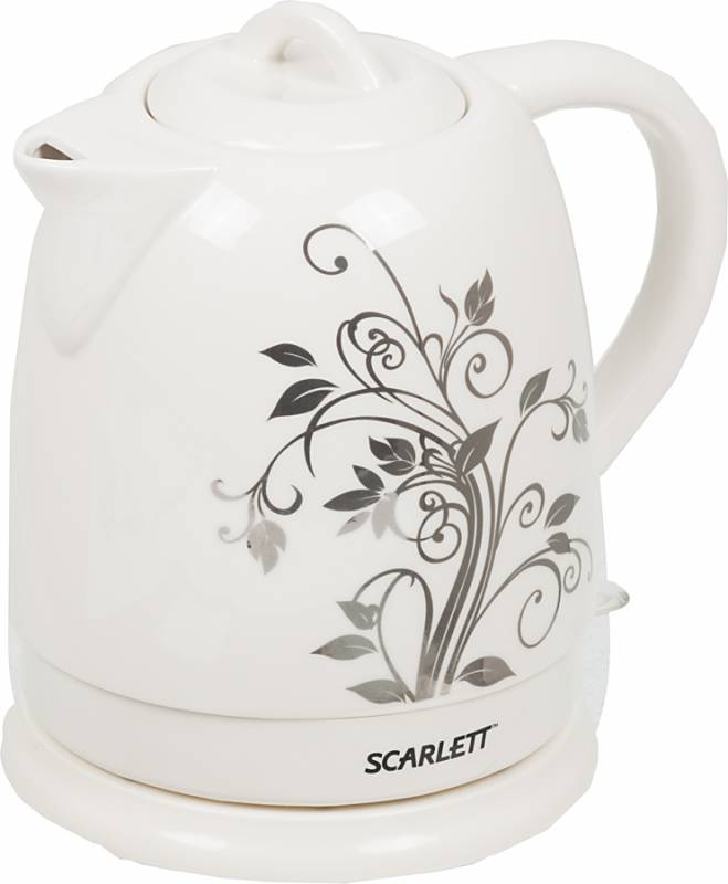 Чайник электрический Scarlett SC-024 1.5л. 2200Вт белый (корпус: керамика)