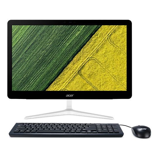 Моноблок Acer Aspire Z24-880 23.8" Full HD i3 7100T (3.4)/4Gb/1Tb/GF940MX 2Gb/DVDRW/Windows 10/GbitEth/WiFi/BT/135W/клавиатура/мышь/Cam/черный 1920x10