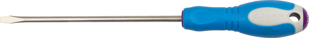 Отвертка ЗУБР "ПРОФИ", Cr-V сталь, трехкомпонентная рукоятка, цветовая индикация типа шлица, SL, 5,5x150мм, 25251-5.5-150