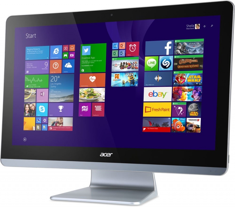 Моноблок Acer Aspire ZC-700 (19.5" 1920x1080, Intel Pentium N3700D 1.60GHz, 4Gb, 500Gb, DVD-RW, WiFi), DQ.SZ9ER.004