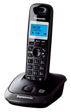Телефон,Panasonic KX-TG2521RUT, dark grey metallic, (полифония, автоответчик)