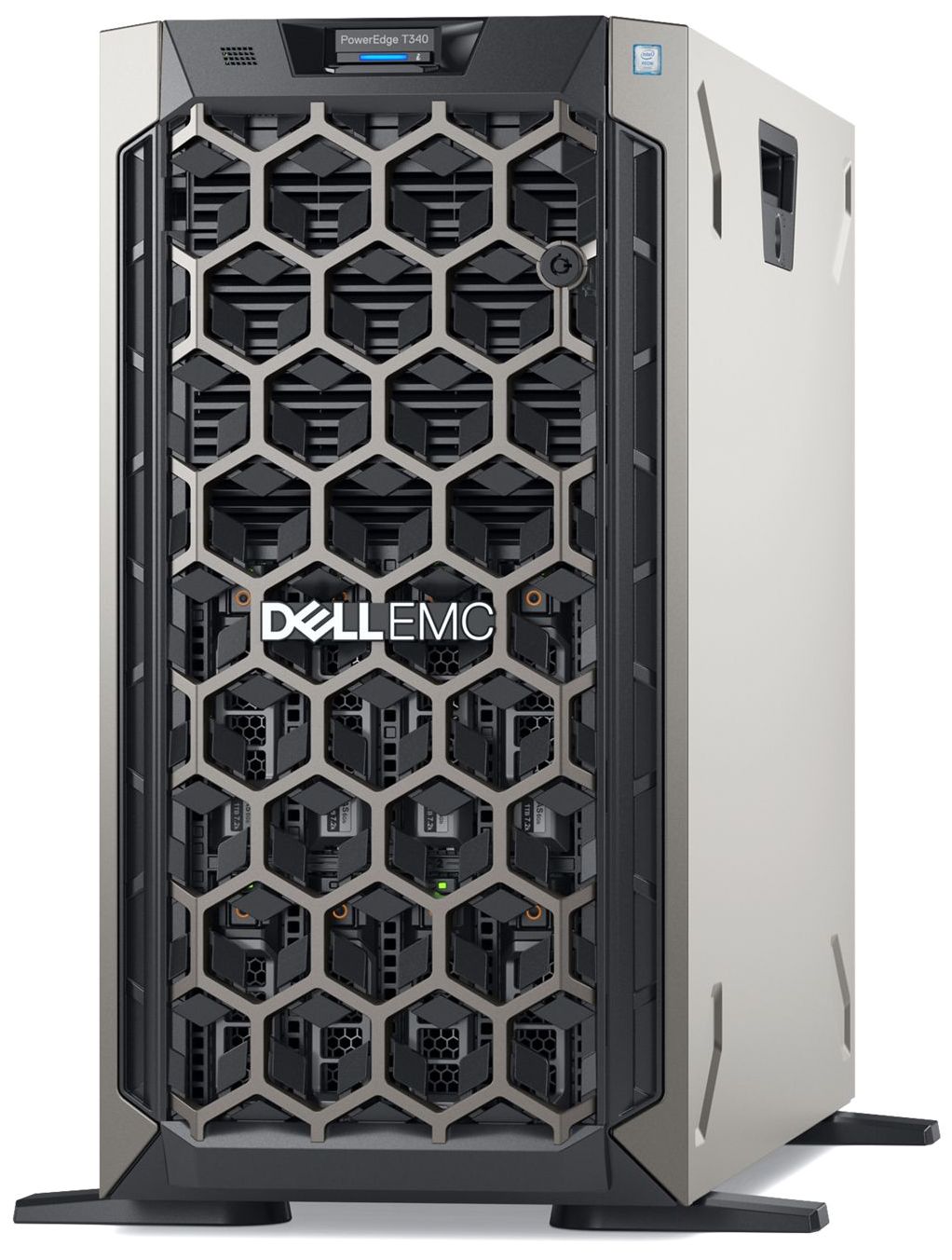 Сервер DELL PowerEdge T340 Tower 8LFF/ Intel Xeon E-2224/16GB UDIMM/ H330/1x4TB SAS 7,2k/ 2xGE/ Bezel/ DVDRW/ iDRAC9 Ent/ 2x495W/ 3YBWNBD