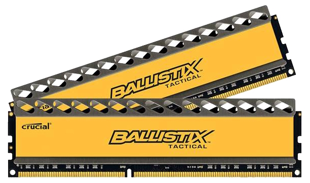 Память DIMM 16 GB Kit (8GBx2) DDR3 1600 MT/s (PC3-12800) CL8 @1.5V Ballistix Tactical UDIMM 240pin, Crucial, BLT2CP8G3D1608DT1TX0CEU