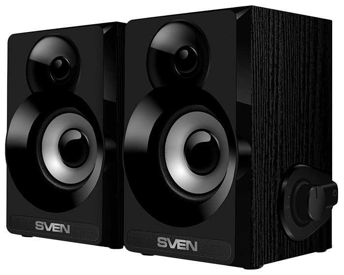Колонки SVEN SPS-517, чёрный, акустическая система 2.0, USB, мощность 2x3 Вт(RMS), SV-016180