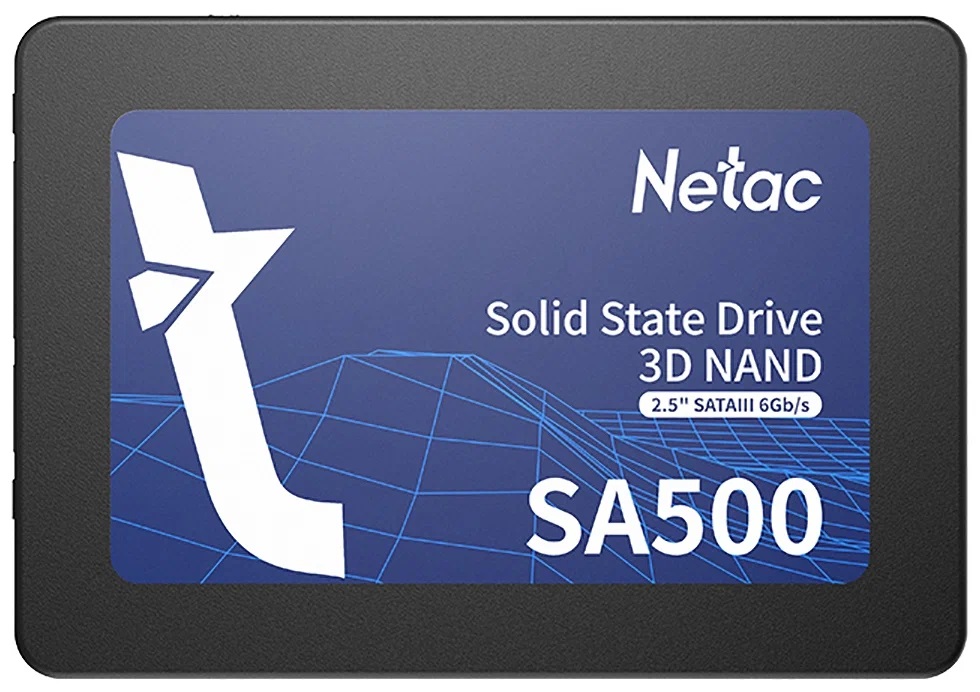 Твердотельный накопитель Netac SSD SA500 128GB 2.5 SATAIII 3D NAND, R/W up to 500/400MB/s, TBW 60TB, 3y wty Твердотельный накопитель Netac SSD SA500 128GB 2.5 SATAIII 3D NAND, R/W up to 500/400MB/s, TBW 60TB, 3y wty