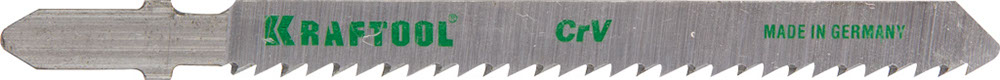 Полотна KRAFTOOL для эл/лобзика, Cr-V, по дереву, ДСП, ДВП, чистый рез, EU-хвост., шаг 2,5мм, 75мм, 5шт