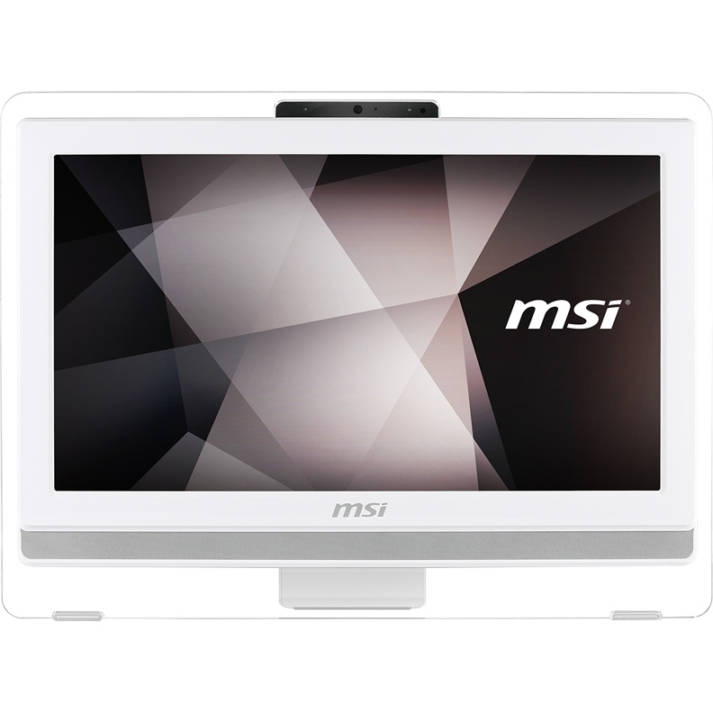 Моноблок MSI Pro 20ET 4BW-084RU 19.5" HD+ Touch Cel N3160 (2)/4Gb/1Tb/HDG/DVDRW/Windows 10 Home Single Language/GbitEth/WiFi/клавиатура/мышь/Cam/белый