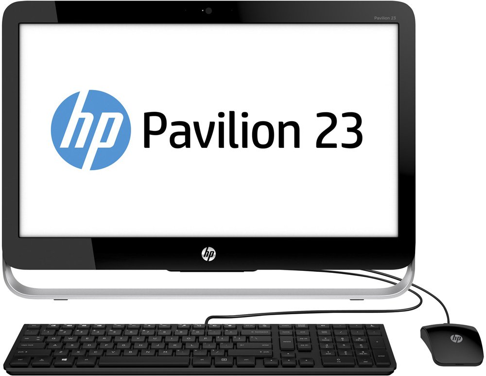 Моноблок HP Pavilion 23-q003ur AIO (i5 4460T/4Gb/500Gb/R7 360 4Gb/DVDRW/Windows 8.1/клавиатура/мышь 23"), M9L14EA
