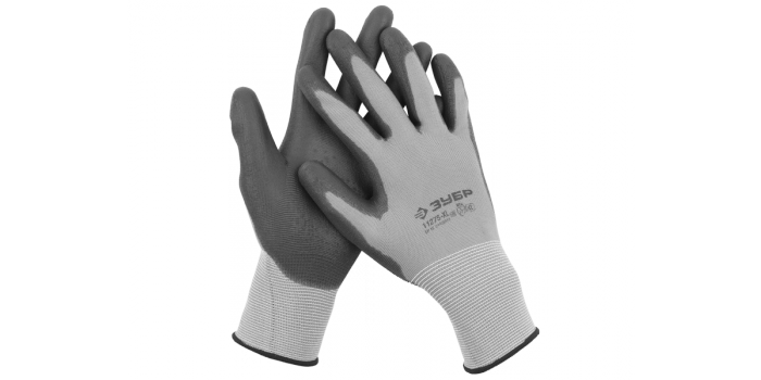 Перчатки ЗУБР "МАСТЕР" для точных работ с полиуретановым  покрытием, размер S (7)