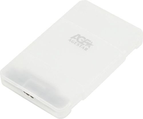 Корпус внешний для SATA HDD/SSD 2.5",USB 3.0,AgeStar, AgeStar, white (3UBCP1-6G)