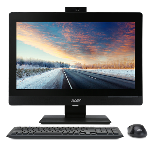 Моноблок ACER Veriton Z4640G  All-In-One 21,5" FHD(1920x1080), Pen G4560, 4GbDDR4, 500GB/7200, Intel HD, DVD-RW, WiFi+BT, COM, USB KB&Mouse, black, Wi