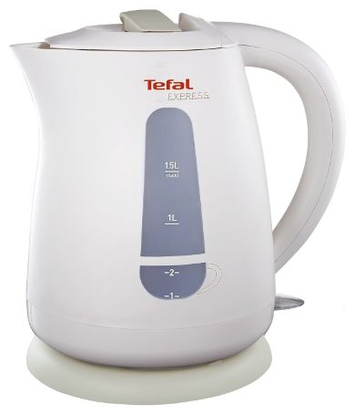 Чайник TEFAL, 2200Вт, закрытая спираль, 1.5л, белый, KO29913E