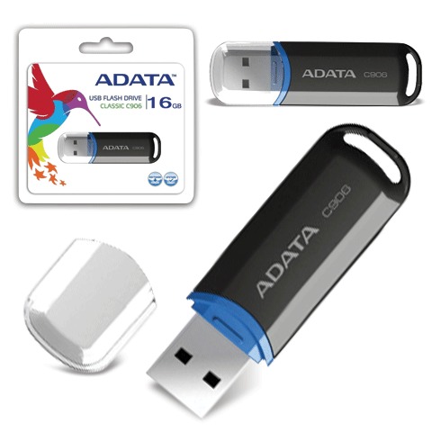 Флеш накопитель 16GB A-DATA Classic C906, USB 2.0, Черный