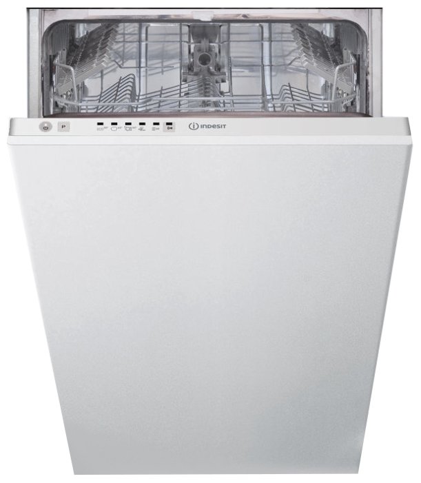 Посудомоечная машина Indesit DSIE 2B10 Узкая, 10 комплектов, 5 программ, коллекторный мотор, конфигурация корзины Basic, расход воды 11,5 литров, уров
