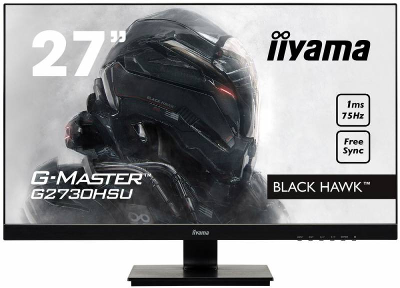 Монитор Iiyama 27" G2730HSU-B1 черный TN+film LED 1ms 16:9 HDMI M/M матовая 1000:1 300cd 170гр/160гр 1920x1080 DisplayPort USB 5.3кг