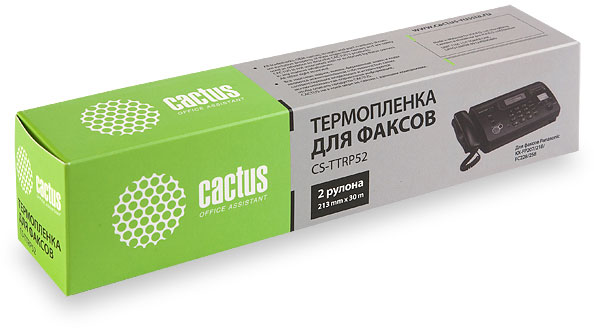 Термопленка Cactus CS-TTRP52 (2шт) 30м для Panasonic KX-FP207/218/FC228/258