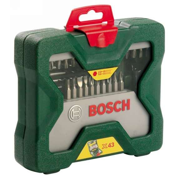 Набор бит и сверел Bosch X-line 43, 43 предмета (жесткий кейс), 2607019613