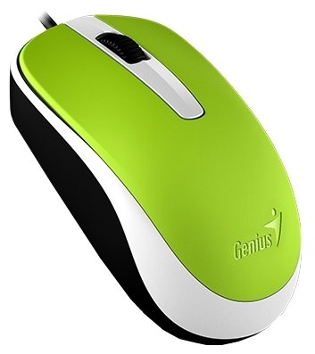 Мышь Genius Mouse DX-120, Optical, USB, 1000dpi, Green, подходит под обе руки
