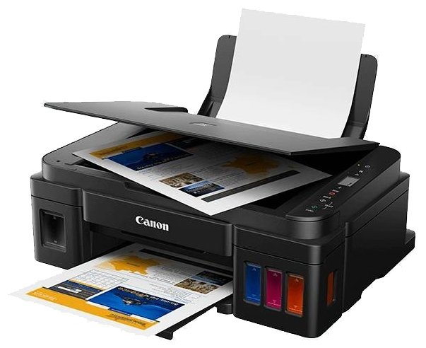 МФУ Canon PIXMA G2411, струйная цветная печать, A4, печать фотографий, планшетный сканер, ЖК панель