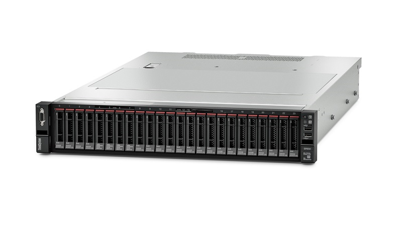Сервер Lenovo ThinkSystem SR650 Rack 2U, Xeon Silver 4110 (8C 2.1GHz 11MB Cache/85W), 16GB/2Rx8/1.2V RDIMM, noHDD (up to 24), NoSR, noGbE,1x2,8m Junip