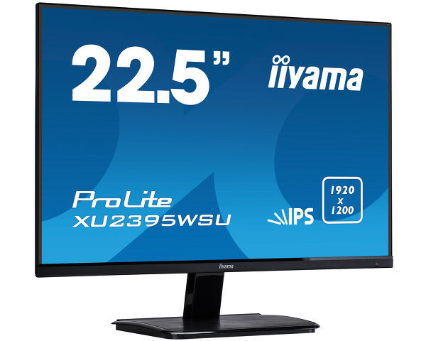 Монитор Iiyama 22.5" ProLite XU2395WSU-B1 черный IPS LED 4ms 16:9 DVI HDMI M/M матовая 5000000:1 250cd 178гр/178гр 1920x1200 D-Sub DisplayPort FHD USB