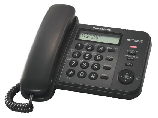 Телефон,Panasonic KX-TS2356RUB, black