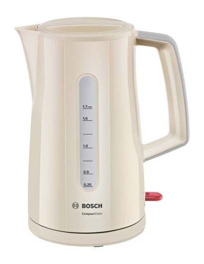 Чайник электрический Bosch TWK3A017 1.7л. 2400Вт бежевый (корпус: пластик)