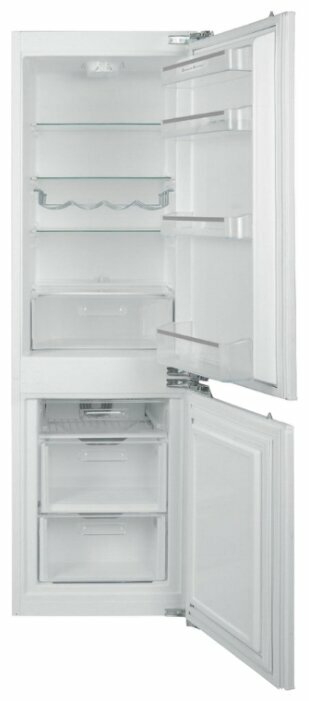 Встраиваемый холодильник Schaub Lorenz 177x54x54.5, 158/58, No Frost в морозильной камере, LED, петли справа, A+, 43 дБ,SLUE235W4