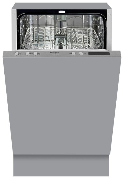 Встраиваемая посудомоечная машина Weissgauff BDW 4543 D, Узкая,  81.5x44.8x55 см, 10 комплектов, 4 программы:Интенсивная, Нормальная, Экономичная, Быс