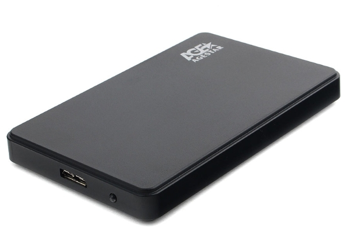 Корпус внешний для SATA HDD 2.5",USB 3.0,AgeStar,Black, (3UB2P2), 3UB2P2