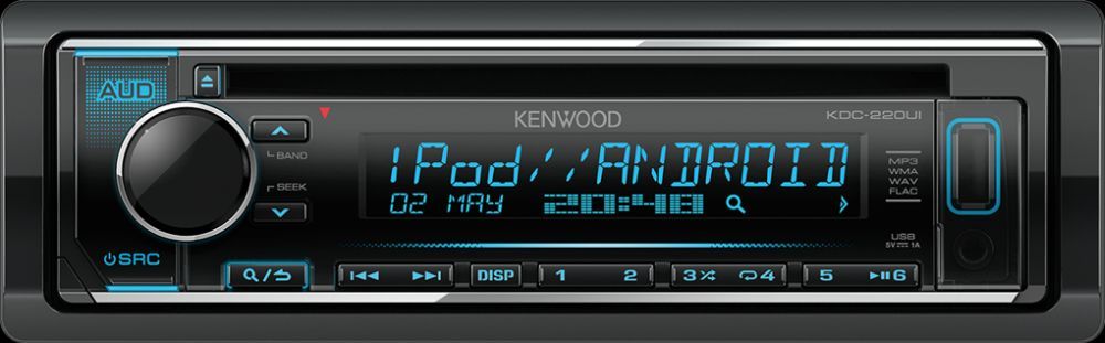 Автомагнитола CD Kenwood KDC-220UI 1DIN 4x50Вт