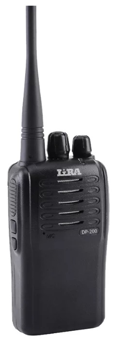 Радиостанция Lira DP-200 DMR, 400-470 МГц, мощность 5 Вт, IP 65, АКБ 2300 мАч Li-pol