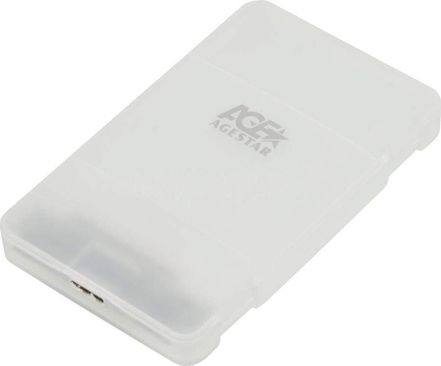Корпус внешний для SATA HDD 2.5",USB 3.0,AgeStar,White, (3UBCP3)