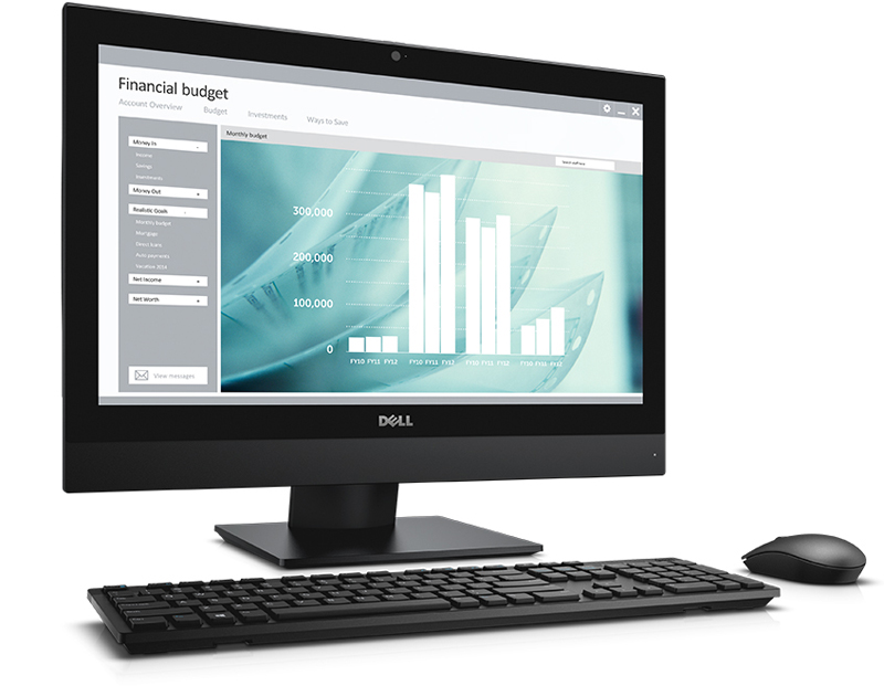 Моноблок Dell Optiplex 3240 21.5" Full HD i3 6100 (3.7)/4Gb/500Gb 7.2k/HDG530/DVDRW/Windows 7 Professional 64 +W10Pro/Eth/WiFi/BT/клавиатура/мышь/Cam/