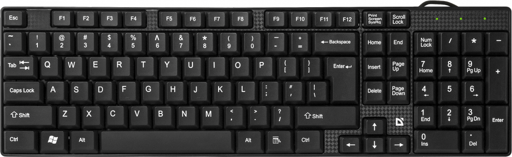 Клавиатура Defender Accent SB-720, для настольного компьютера, классическая конструкция, мембранные клавиши, интерфейс USB